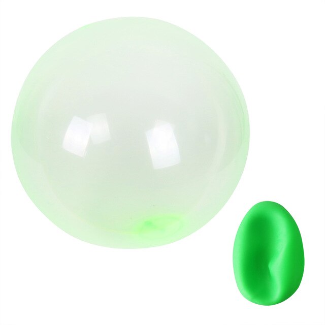 Kids Children Outdoor Soft Air Water Filled Bubble Ball Blow Up Balloon Toy Fun Party Game Summer Inflatable: L Green