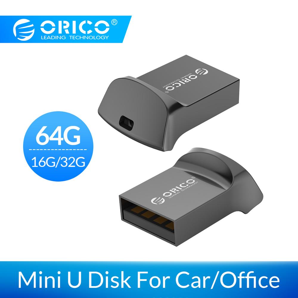 Orico Mini Usb Flash Drive Auto Usb Disk USB2.0 64 Gb 32 Gb 16 Gb USB2.0 Flash Memory Stick Otg U Disk Voor Telefoon/Tablet/Pc Флешка