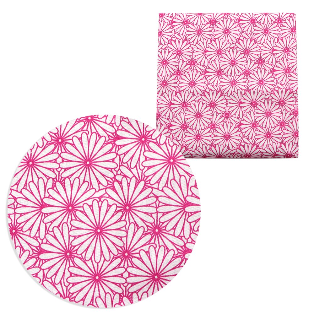 David Accessoires 50*140Cm Zonnebloem Gedrukt Patchwork 100% Katoen Voor Tissue Baby Beddengoed Quilten Stof, C10843: 1095251003