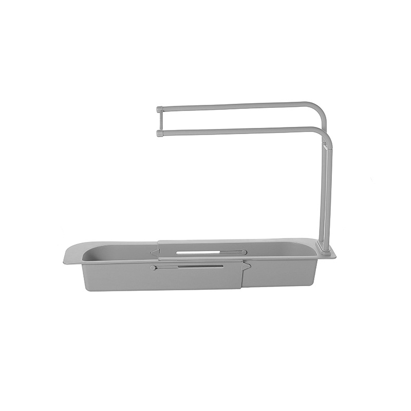Étagère télescopique pour évier, étagère de proximité de cuisine, ininer T1 EvaluRegina, porte-éponge, serviette T1, rangement EvaluBasket, gadgets, accessoires: kaki foncé