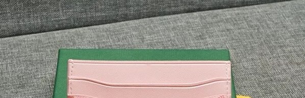 Wallet Real leather cowhide card case Korean version of the compact and high-end card case Brand wallet: Pink