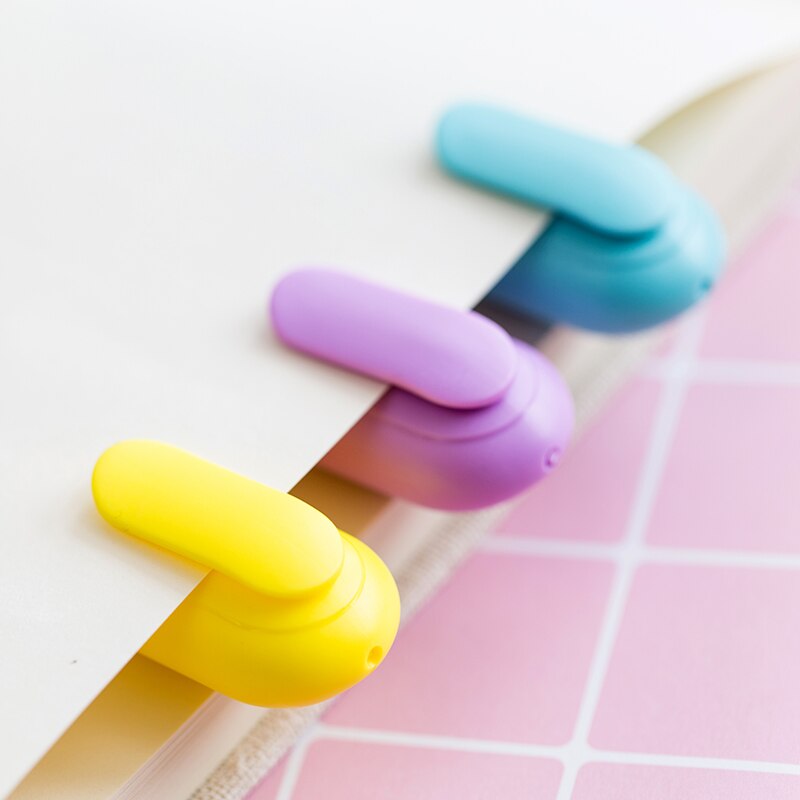 Subrayador con delineador, 1 unidad, amarillo, rosa, azul, verde, morado, naranja, rotuladores con punta oblicua, suministros para escuela y oficina