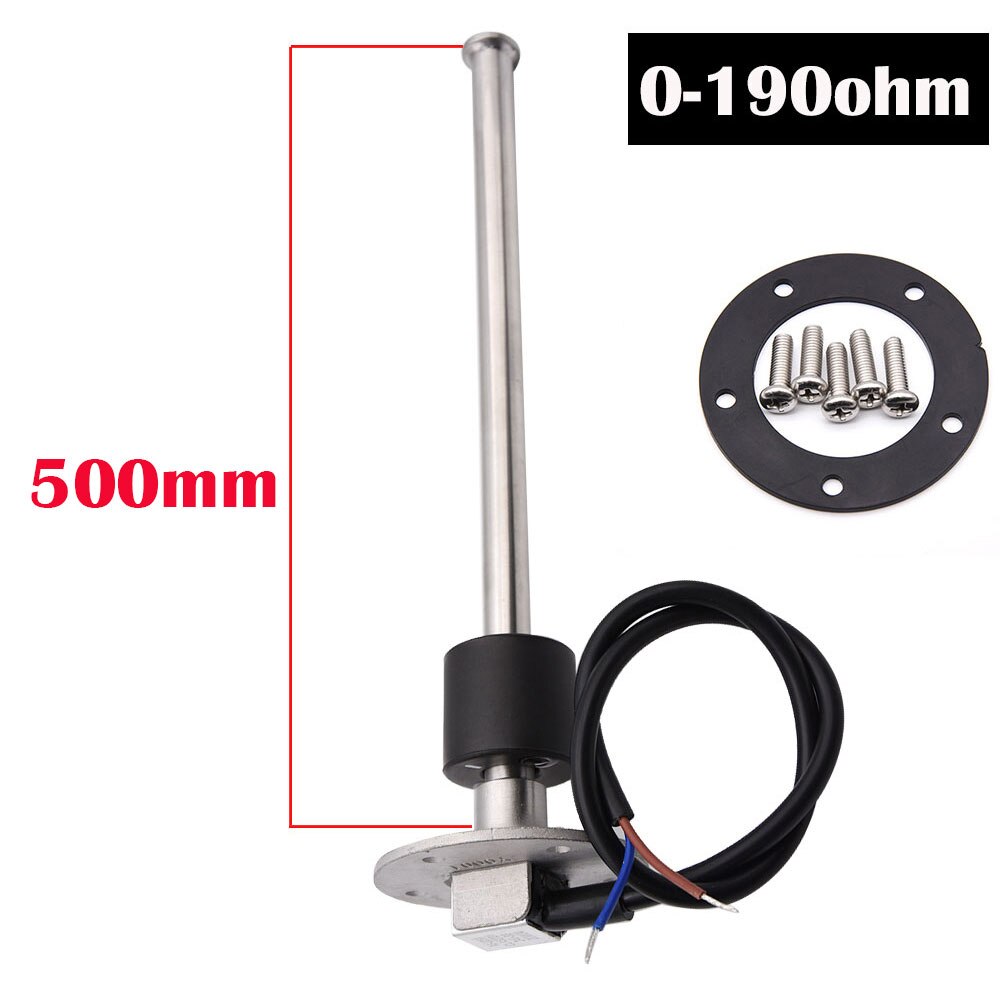 150-350mm Water Fuel Level Sensor Indicator 190ohm Fit 52mm Digital Water Gauge Tank Fuel Meter for Yacht Boat Car Motorcycle: 550mm-190ohm
