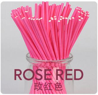 100 stk/lot godteri farget papir slikkepinner for cake pops candy popcake pinne 10*3.5cm hjemmebakst gyh