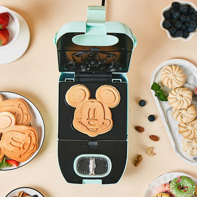 220V 650w Automatic Sandwich breakfast machine Cartoon Bakeware Waffle Maker Non-stick coating Timing Bread machine