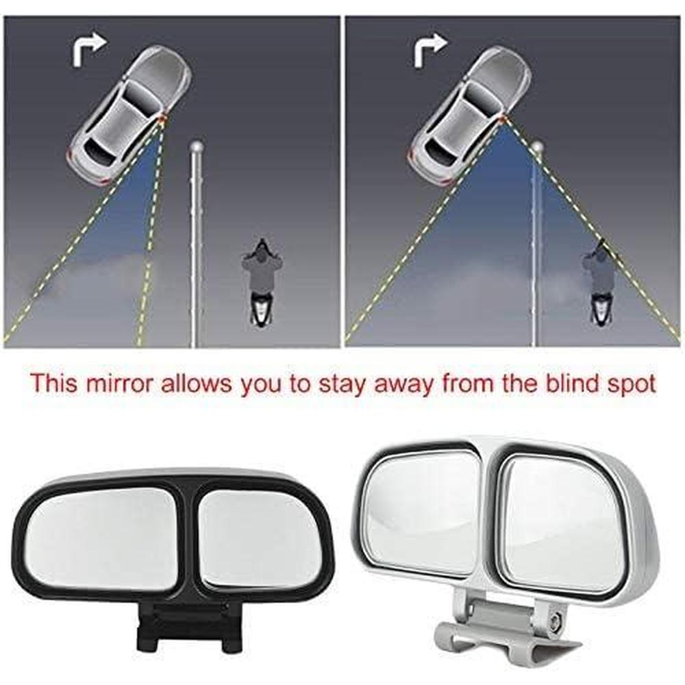 Espejo retrovisor auxiliar para coche, espejos traseros laterales gran angular, punto ciego inverso ajustable para estacionamiento inverso de coche