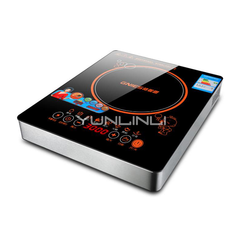 Household Induction Cooker 3000W Large Power Household Electric Stove Pot Cooking Stove Kitchen Stir-fried Cooktop