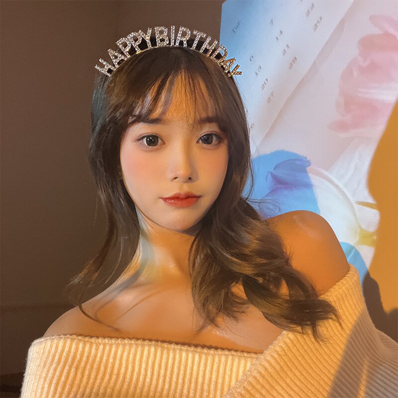 Happy Birthday European And American Birthday Party Headgear Headband Female Letters Happy Birthday Headband Women