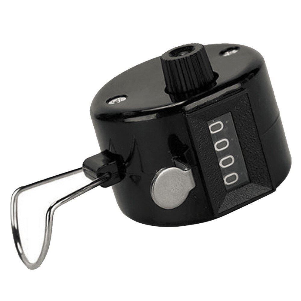 Hand Tally Click Counter with 4 Digital Number Finger Display Manual Counting Clicker Counter Click Timer Golf Points