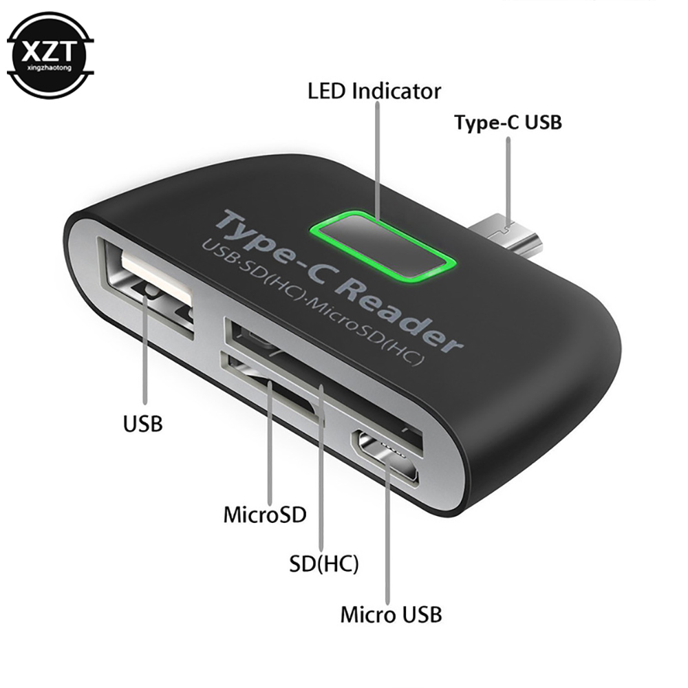 USB 3.1 ad alta velocità OTG tipo-c lettore di schede USB-C TF Micro SD adattatore TF micro-sd Otg adattatori telefonici Micro SD Card Reader mini