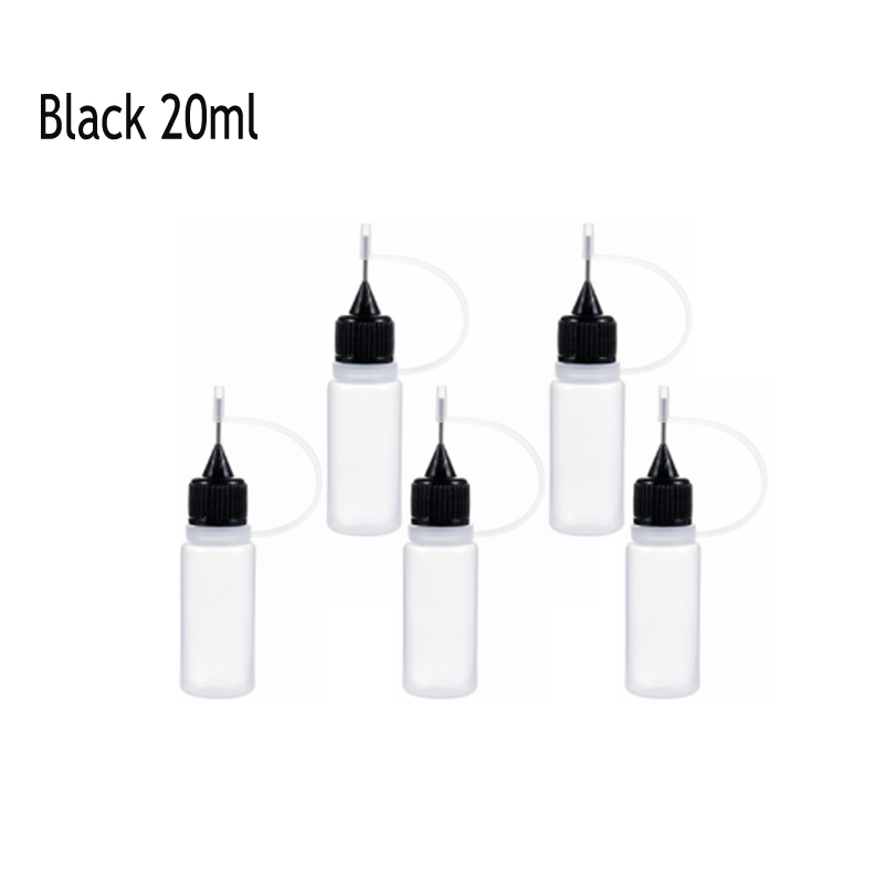 5-12Pcs 3ml-120ML Resuable Needle Tip Glue Applicator Plastic Bottle for Paper Quilling DIY Scrapbooking Paper Craft Tool: Chocolate