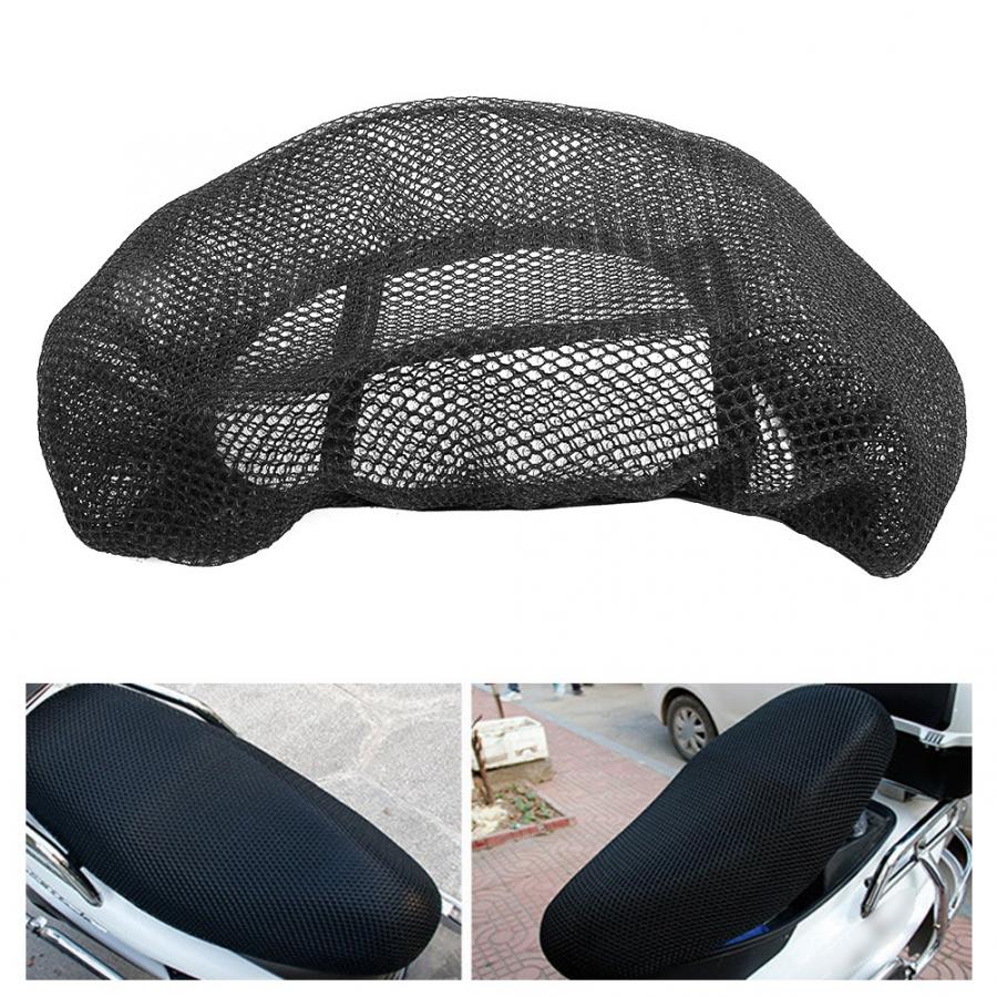 Motorcycle Seat Cover 77X49 Cm/30.3x19.3in 3D Netto Hittebestendige Anti-Slip Ademend Xl Hittebestendige seat Netto