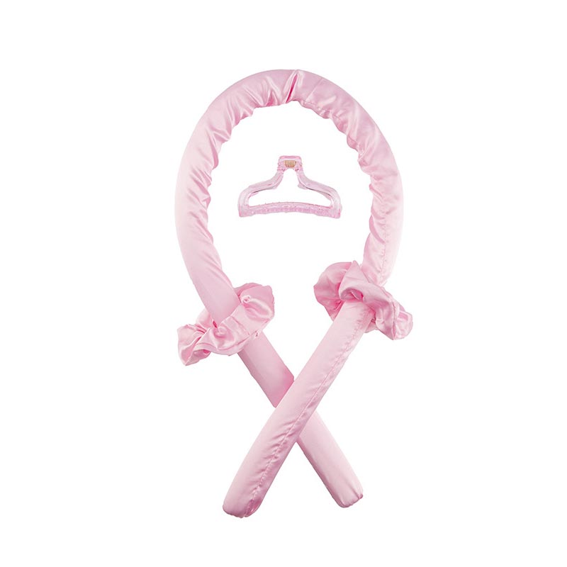 Heatless Curling Rod No Heat Hair Curlers Ribbon Headband Hair Rollers Sleeping Soft Curl Bar Wave Formers Hair Styling Tool: Foam-PKP