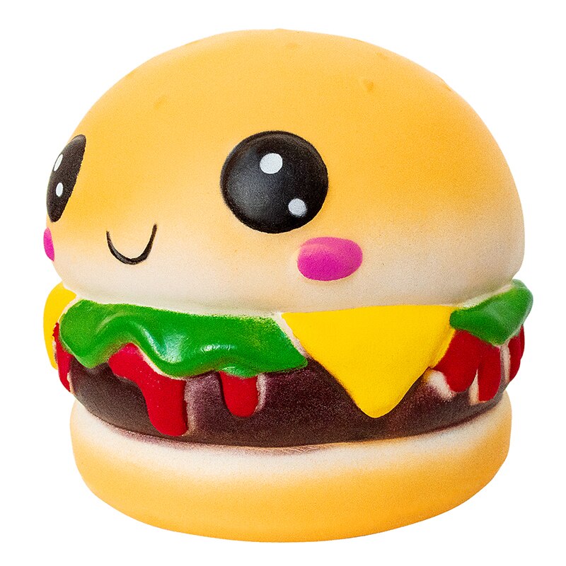 Squishy Soft Hamburger Squishies Toy Slow Rising Squeeze Toys Scented Stress Reliever Toy Novelty Antistress Christma