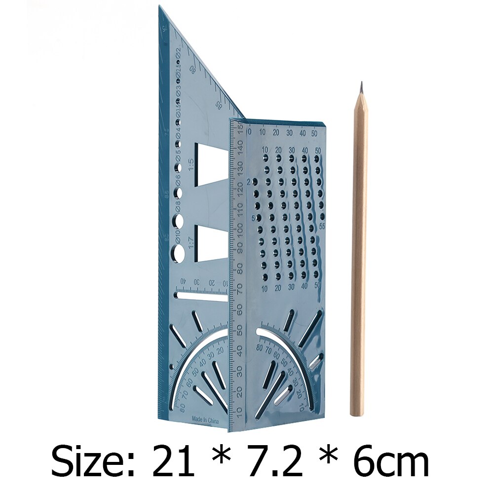 Wood Working Ruler 3D Mitre Angle Measuring Gauge Square Size Measure Tool Office supplies: C
