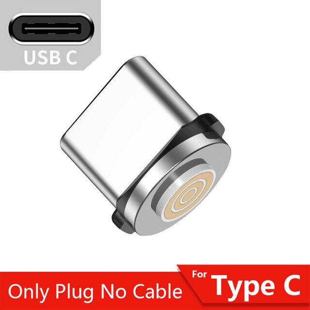 3A Magnetische Lente Snelle Charger Intrekbare Kabel Micro Usb Charger Type C Snel Opladen Voor IPhone11XS Pro Huawei P40 Snelle koord: Only plug Type C