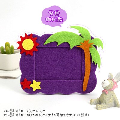 3pcs 5-inch photos Non-woven photo frame small photo frame Kindergarten kids art hand-made Art materials DIY