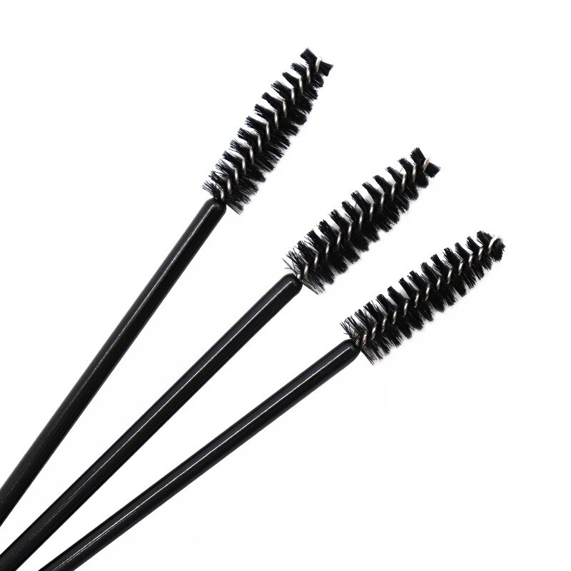 50 pezzi spazzole per ciglia usa e getta spazzola per sopracciglia in nylon solido bacchette per mascara applicatore ciglia pettine cosmetico strumenti per il trucco delle donne: Arancione