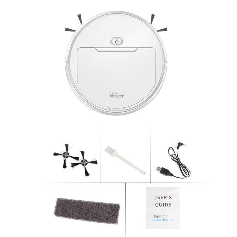 Smart Sweeping Robot Vacuum Cleaner Floor Edge Dust Clean Auto Suction Sweeper USB Charging Vacuum Cleaner 3in1 Sweeping Machine