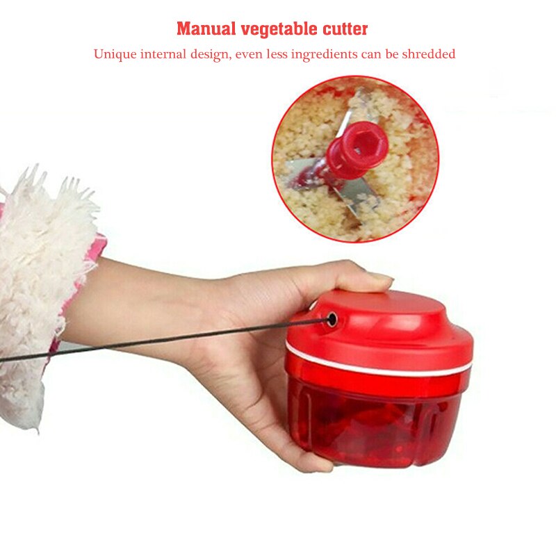 Fruit Groente Ui Knoflook Cutter Voedsel Crusher Chopper Spiraal Slicer Shredder