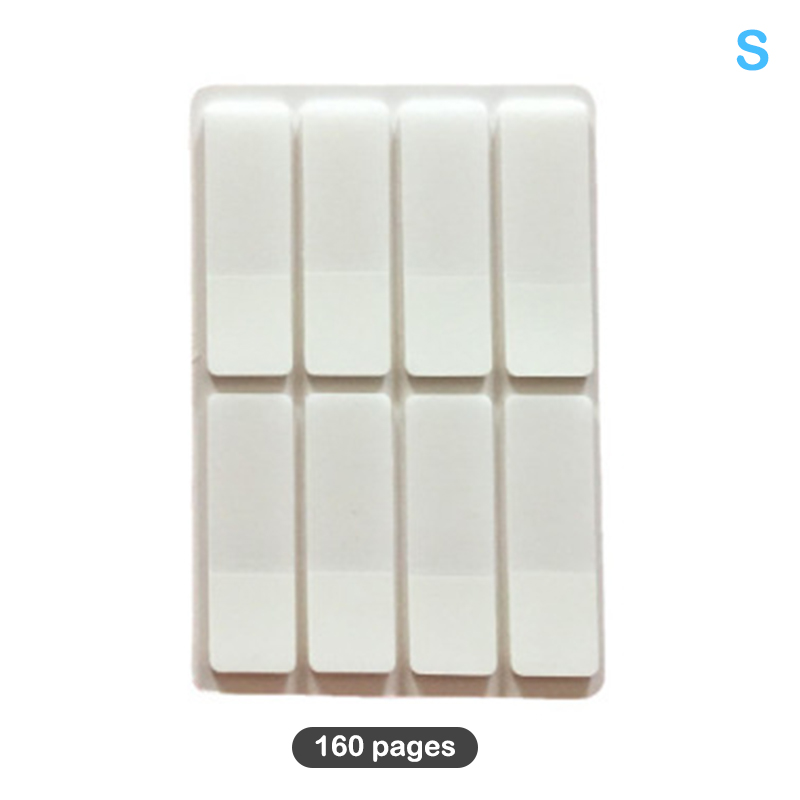 ! 80/160 Pages Frosted Simple Pure White Index Stickers Transparent Label Stickers DIY Sticky Notes Office School Supplies: RED