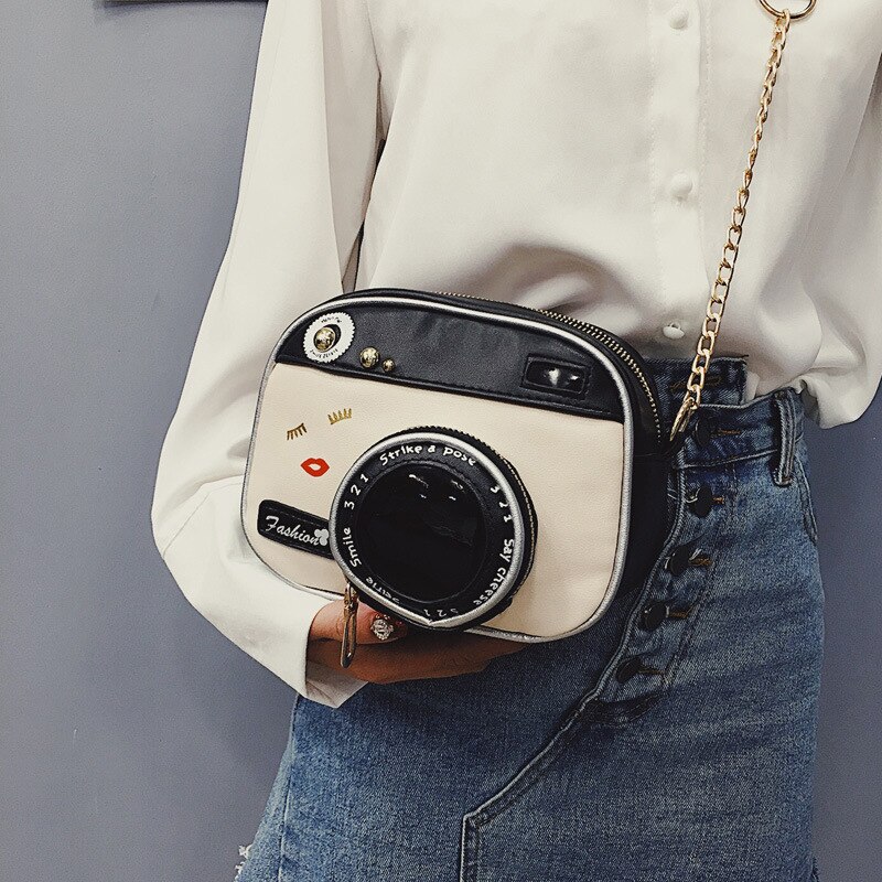 PU Leather Shoulder bag Strap Bag Style Case camera cute Small chain crossbody bag women small vintage purse