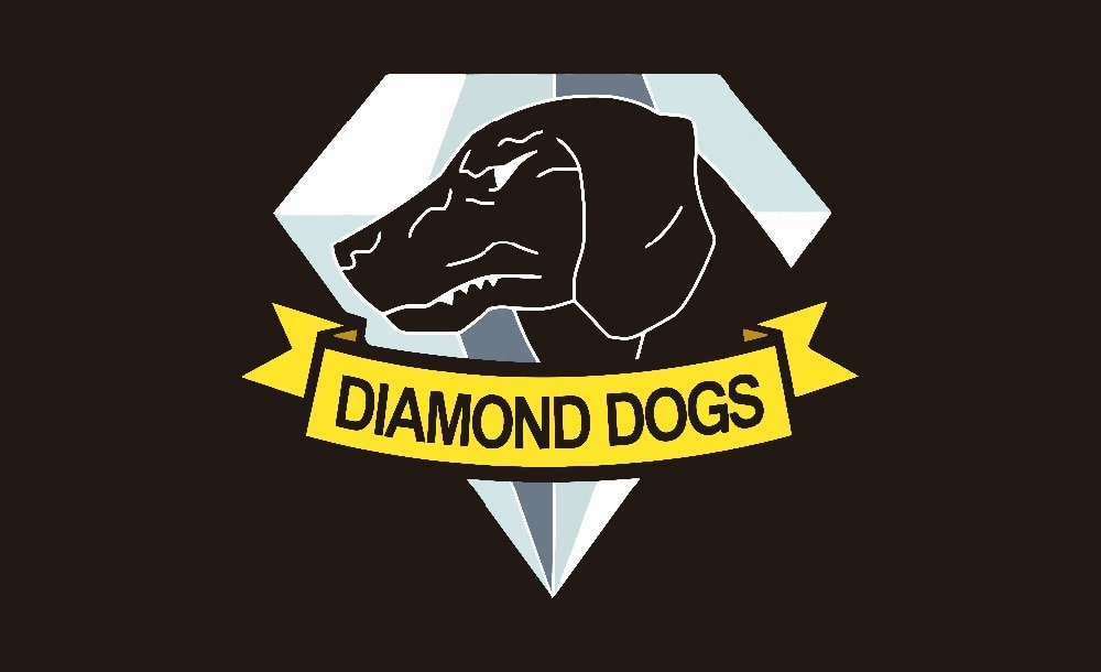 90*150cm diamond dogs flag