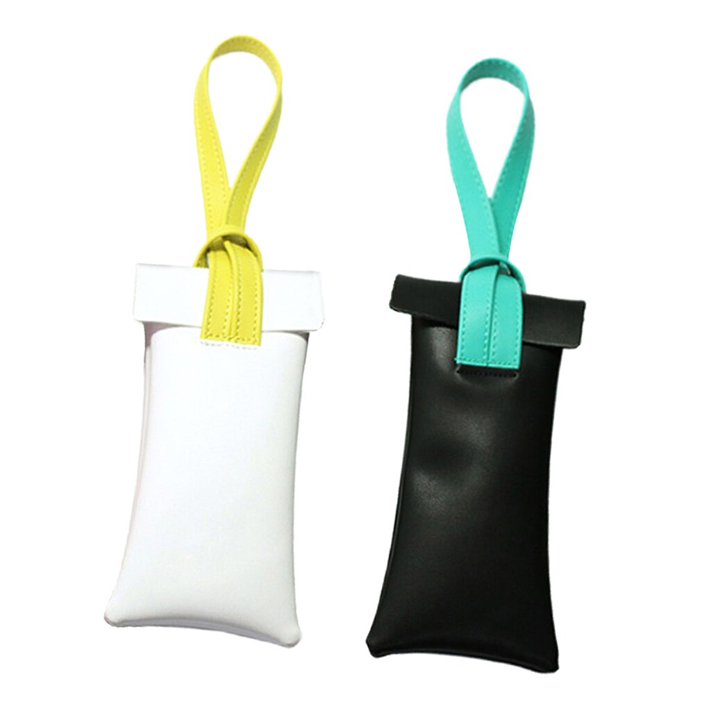 2 Stuks Pu Lederen Brillen Case Bril Bag Pouch Met String-Zonnebril Draagtas Make-Up Potlood Pouch