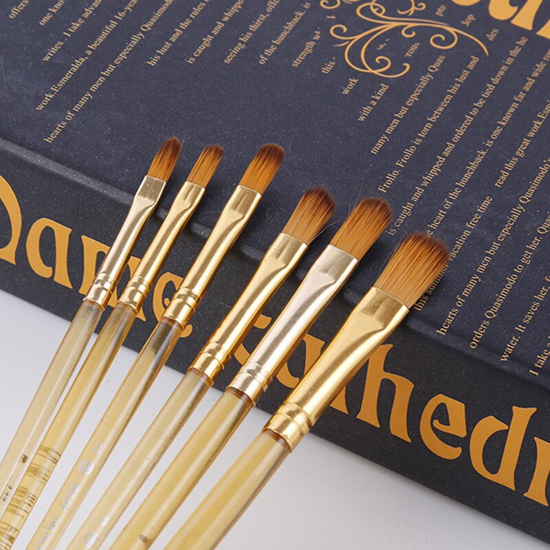 6Pcs Halloween Makeup Body Paint Brushes Cosplay Art Schmink Face Painting Make Up Brush Set Tools Kit Cosmetic Wooden