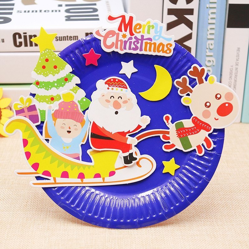 24 Models 3D Handmade Toys DIY Paper Plate Sticker Material EVA Sticker Kids Kindergarten Art Craft Educational Children Toys