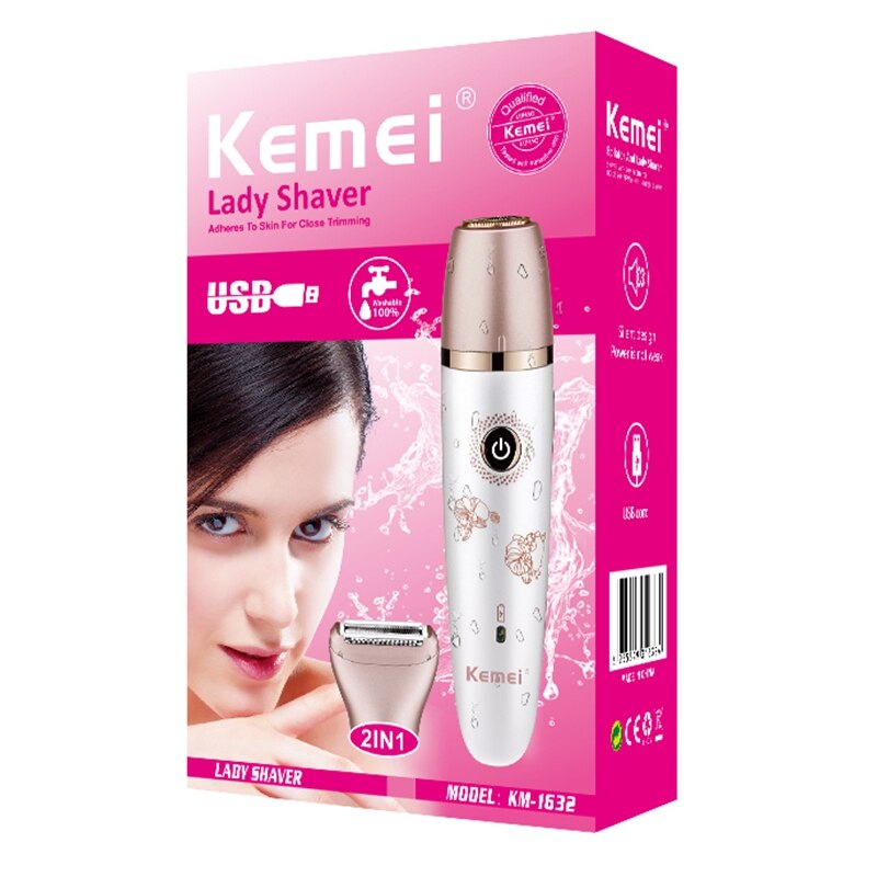 Rechargeable shaver for women facial hair remover leg hair removal women razor electric bikini trimmer body shaving machine