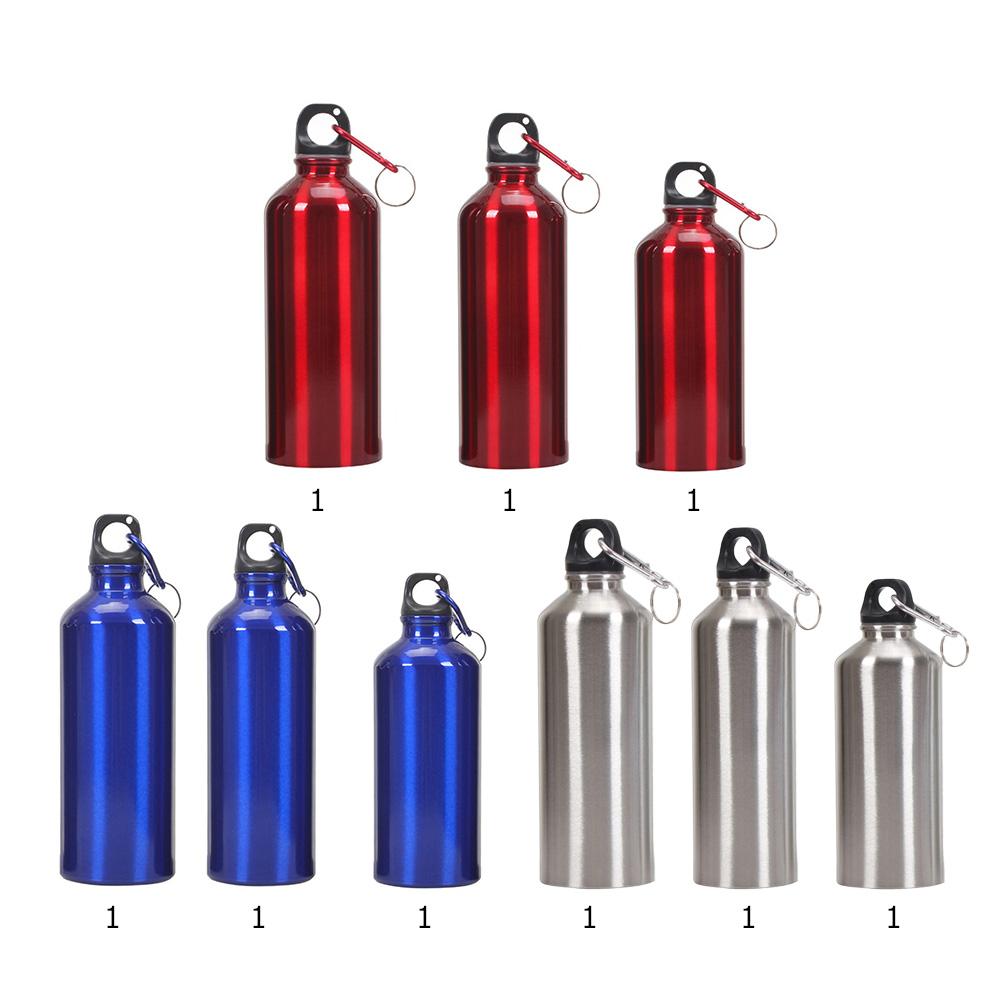 Vattenflaska i aluminium 400ml 500ml 600ml utomhusmotionscykel sportvattenflaskor dricksvattenkokare med lock lätt att bära