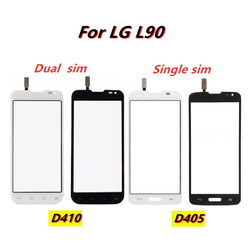 BEST Touch Screen For LG L90 D405 D405N & L90 Dual D410 Touchscreen Digitizer Sensor Outer Glass Lens Panel Replacement