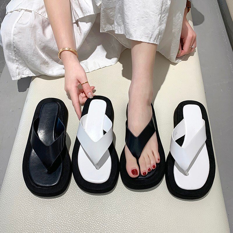 Kvinders hjemmesko sommer dame strandflip-flops sandaler fritidssko tyk bund damesko zapatos de mujer søde hjemmesko