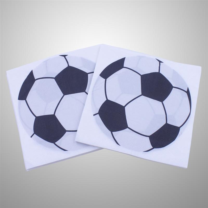 40 Pcs Funny Mooie Creatieve Leuke Printing Voetbal Servet Voor Verzamelen