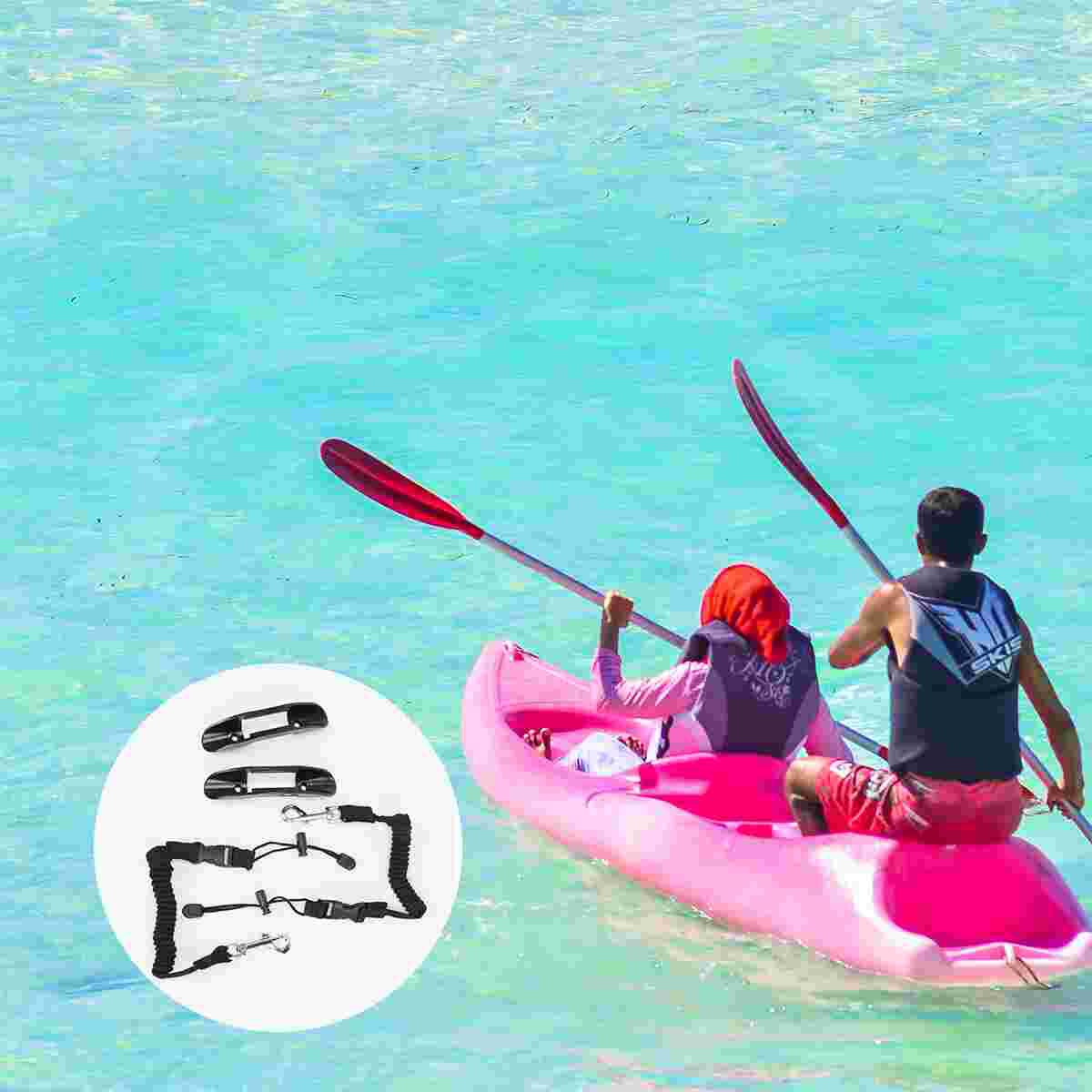 12 Pcs Kayak Paddle Holder Kayak Paddle Clip Leashes Universal Kayak Accessories