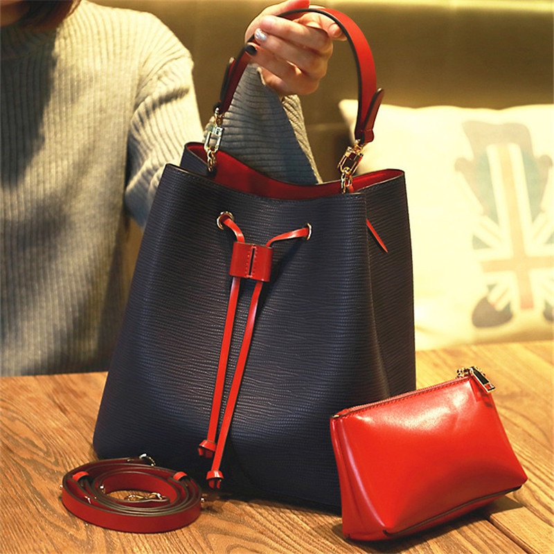 nouvelle seau grande capacité fourre-tout décontractés épaule sacs de messager célèbre concepteur femmes sac à main et sac à main
