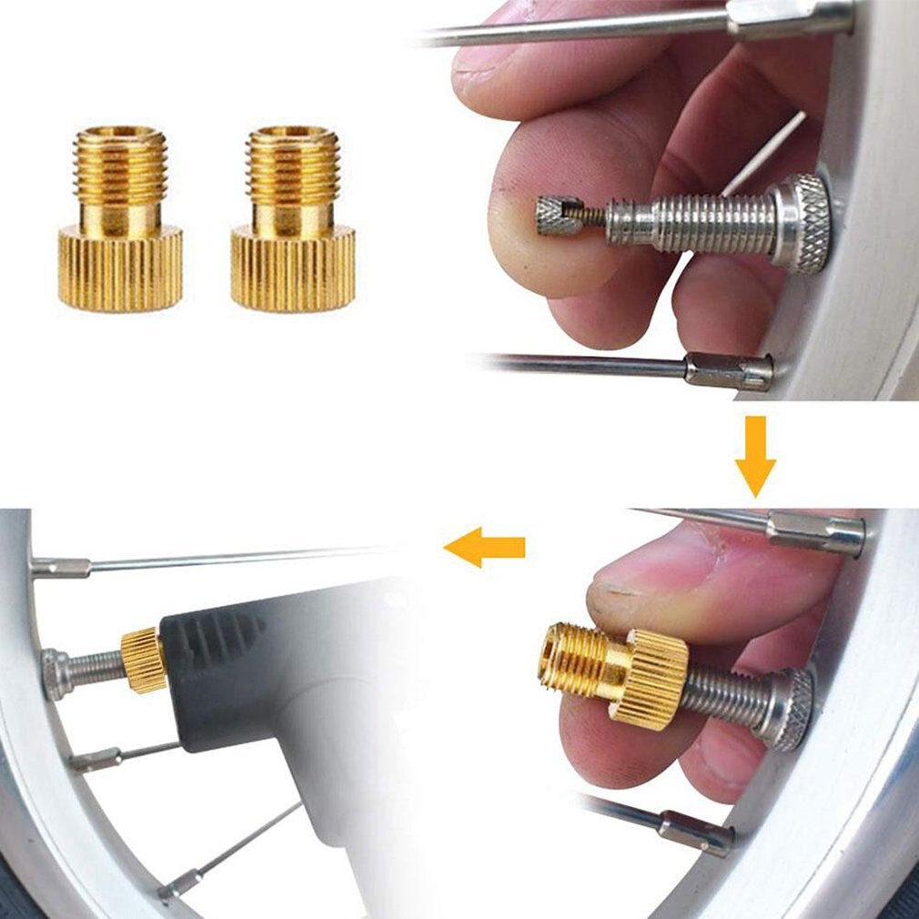 24 stk/sæt cykelventil sv av dv adapter cykel til bil ventil adapter tætningsring cykelpumpe adapter cykeldæk pumpeadapter