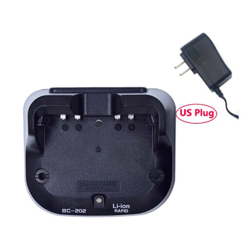 BC-202 Snellader Voor BP-271/BP-272 Voor ID-31A ID-31E ID-51A ID-51E Radio: Base-US Adpater