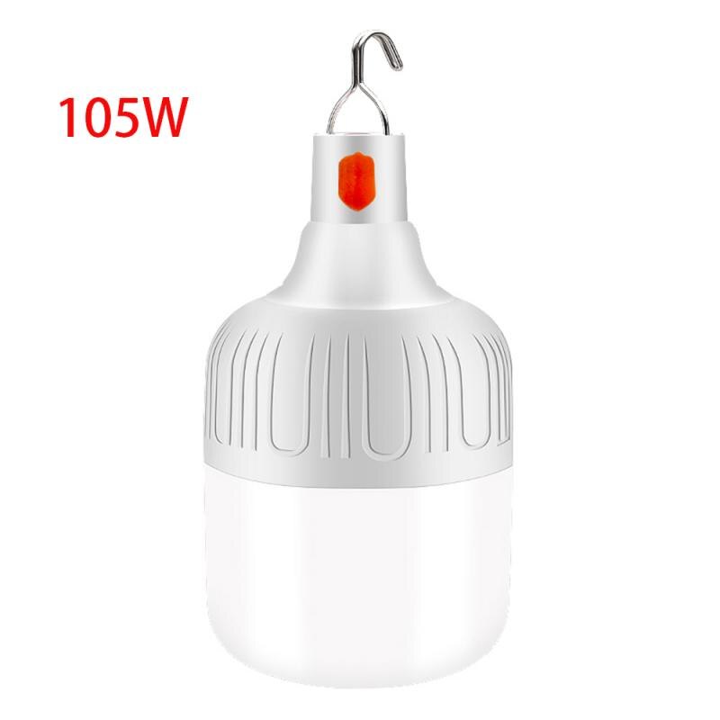 1Pcs Charging LED Super Bright Rechargeable Mobile Emergency Night Light Waterproof Bulb Outdoor Market Lights: 105W