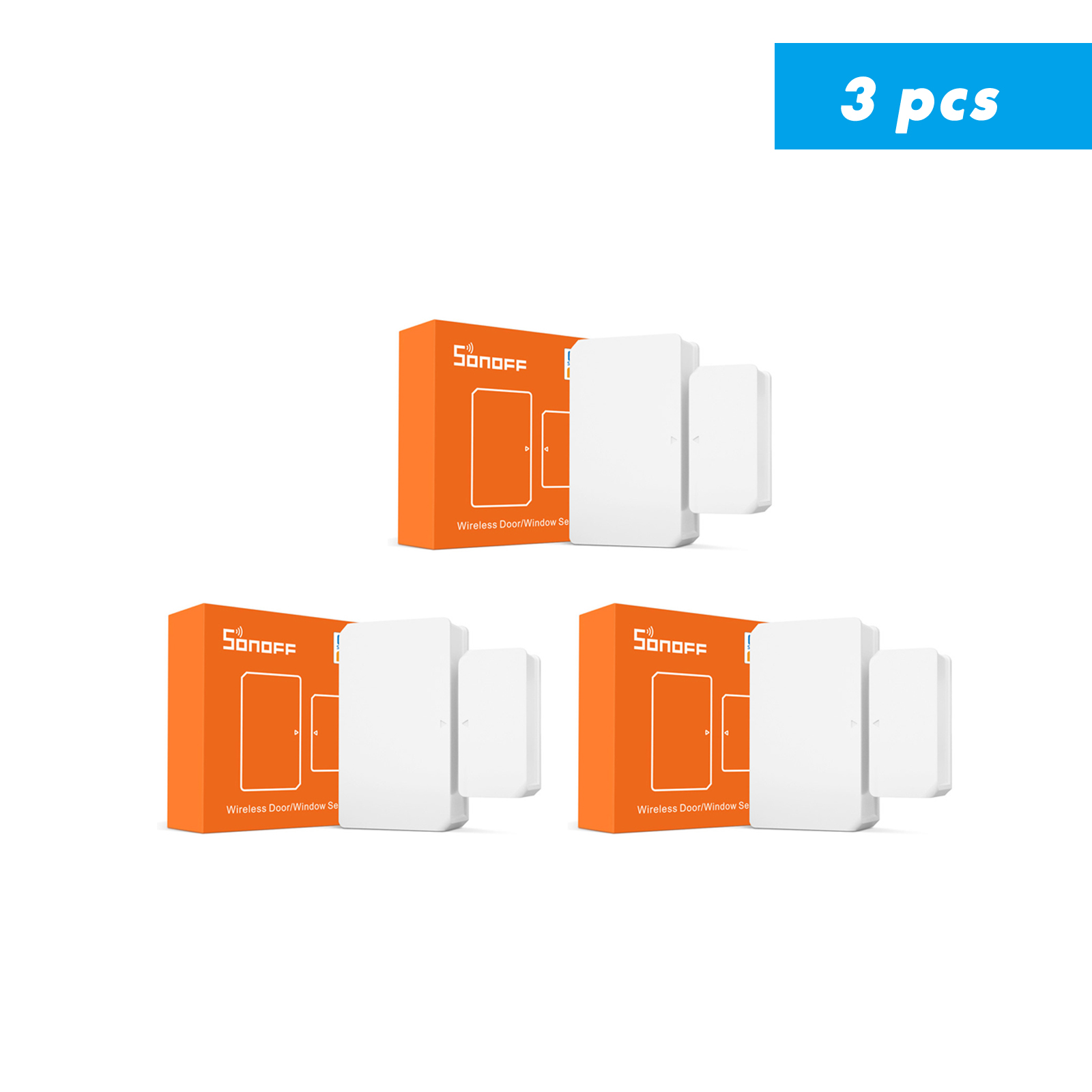 SONOFF Zigbee Tür Fenster Sensor SNZB 04, Arbeit Mit SONOFF ZBBridge Zigbee Brücke, Zuhause Assistent über Zigbee2mqtt: SNZB04-3Stck
