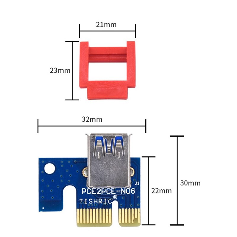 6Pcs Pcie Riser Clip Lock Mijnbouw Pcie Riser 1X Retainer Verticale Mount Locker Pci-E X1 Houder Voor Mijnwerker