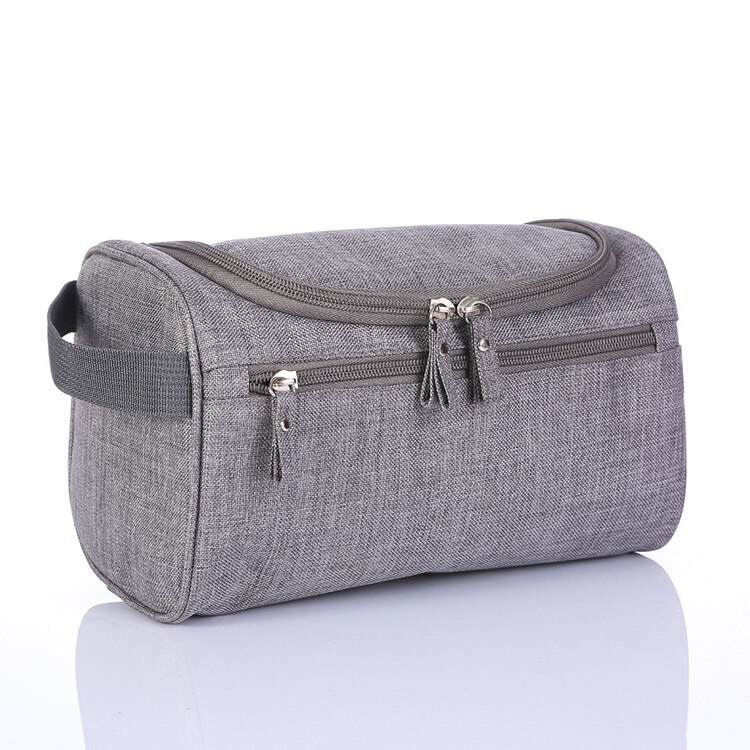 Brands Men's waterproof cosmetic bag Scrub travel large capacity organizer makeupup bag Women beautician hand vanity case bag: B-2