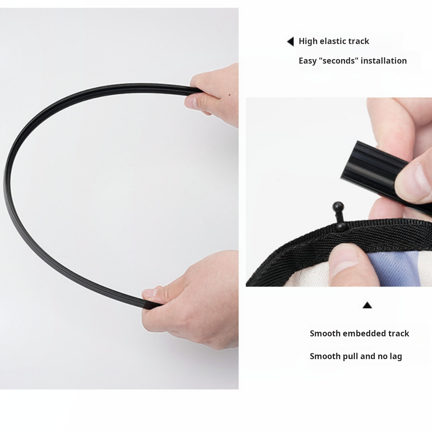 Car sunshade Summer cute cartoon sunscreen heat insulation car curtain track car sunshade