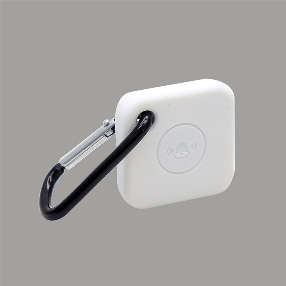 Silikonfodral skyddshylsa för kakelkompis bluetooth smart tracker hölje skal skal med karbinhake: Vit
