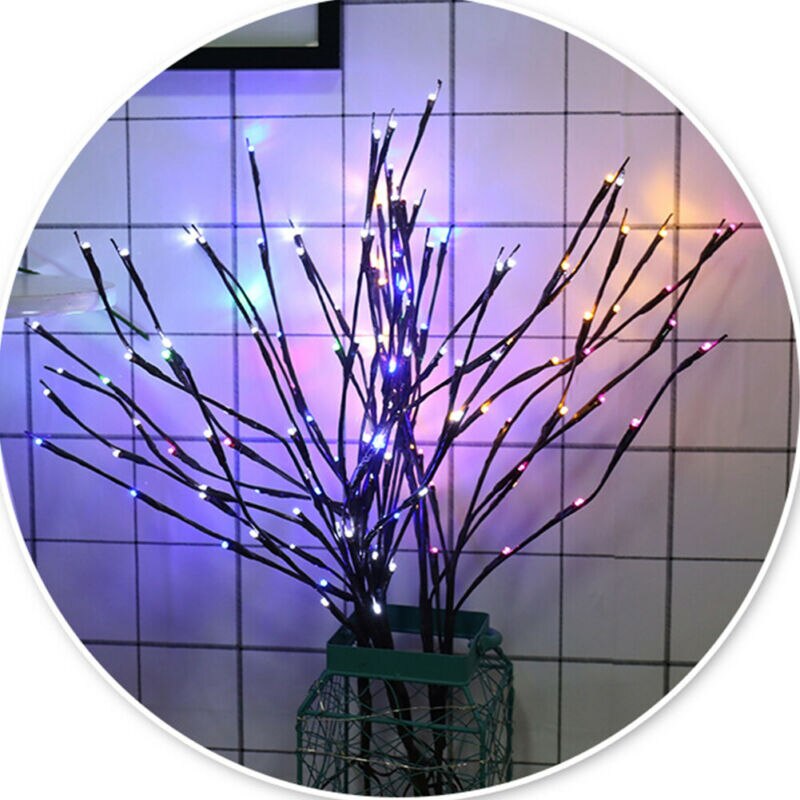 Led Willow Tak Lamp Batterij Aangedreven Natuurlijke Hoge Vaas Filler Wilgentakje Verlichte Tak Voor Home Decoratie