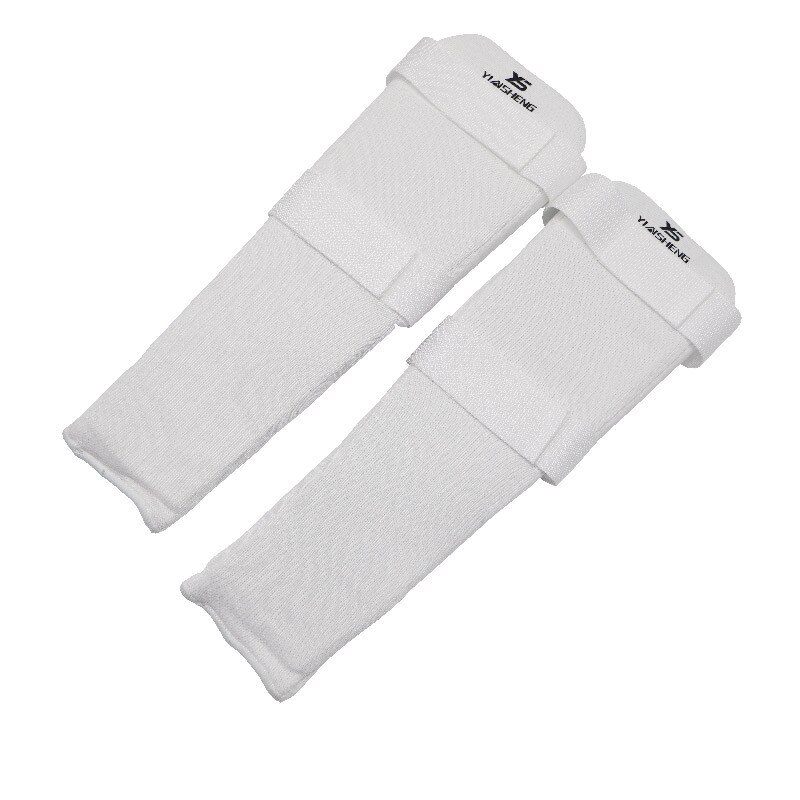 , hebilla Kyokushinkai, espinillera, protectores del pie, Kickboxing de algodón, entrenamiento Kyokushin, protección de los pies: ys white / L