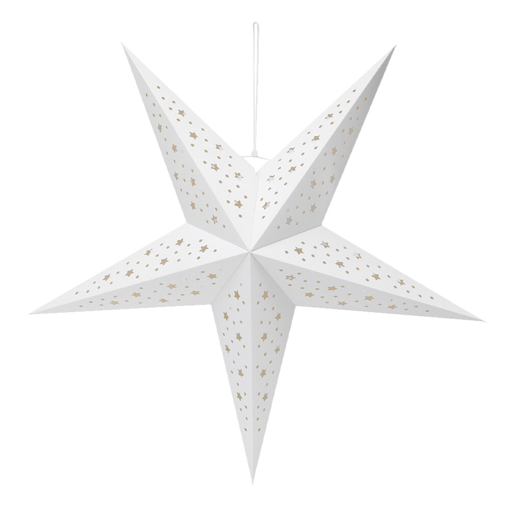 Star Shaped Lampshade, Paper Chandelier Cover Light Shade for Home: Default Title