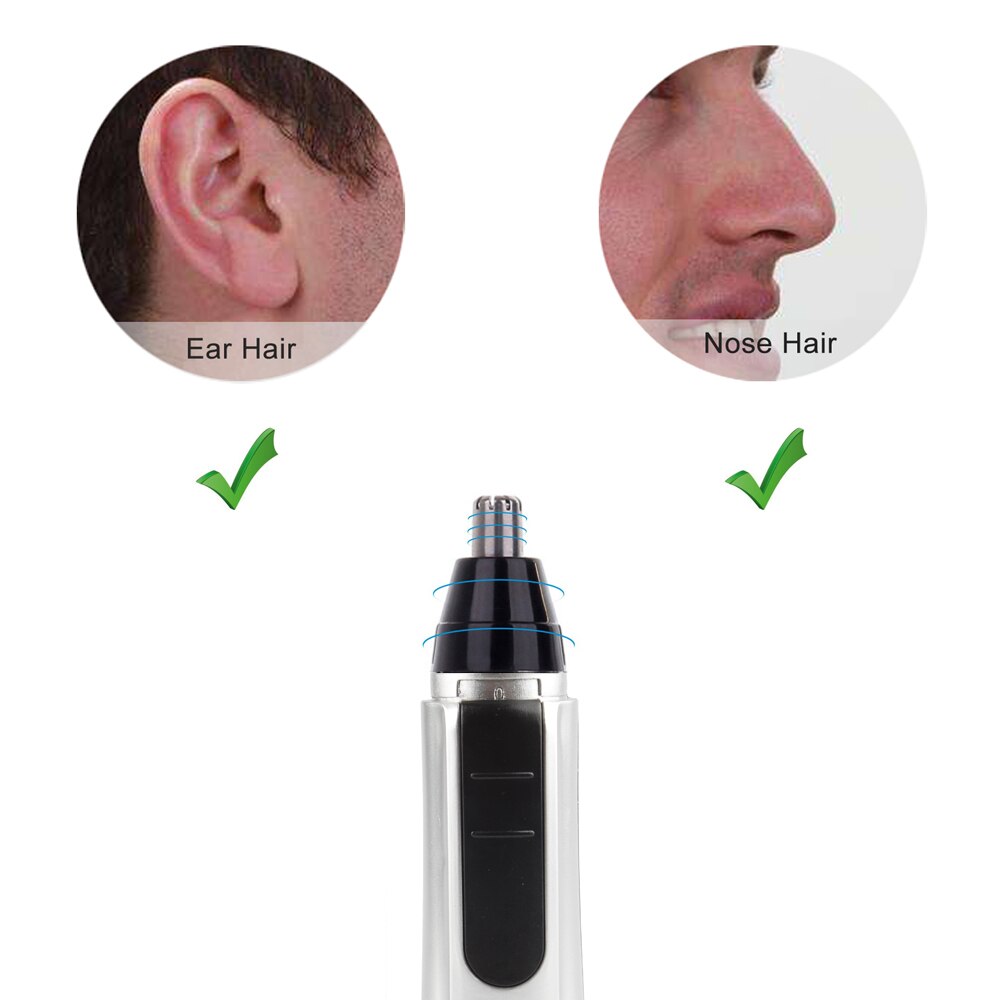Tongtletech næse øretrimmer til mænd dt -202 personlig pleje barberværktøj batteri rustfrit stål bladfri skib