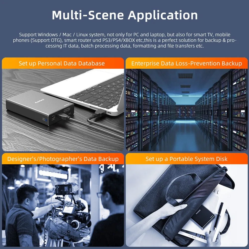 MAIWO Dual Bay External Hard Drive box RAID Enclosure for 2.5 inch SATA I/II/III HDD SSD RAID 0/1/LARGE/PM 6Gbps Support UASP